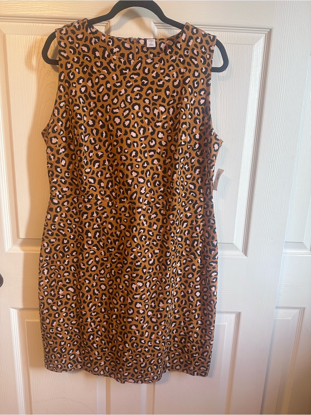 Old Navy Brown and Black Leopard Print Mini Dress